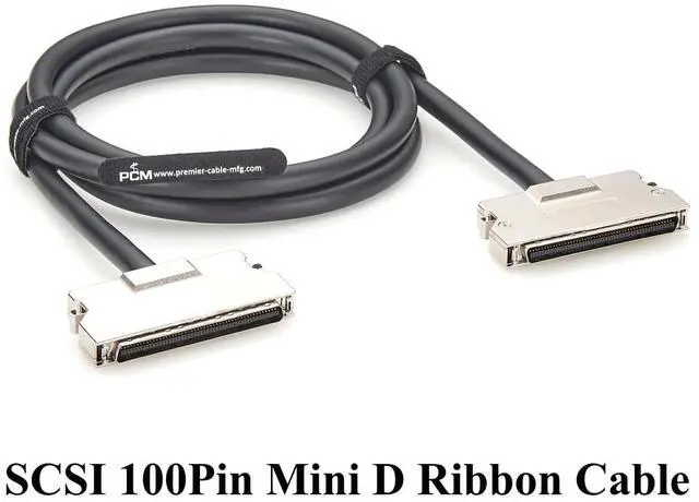 Alt view image 7 of 7 - SCSI MDR 100 Pin Cable HPCN100 Male to Male Mini D Ribbon Signal Cable Compatible with 101A0-6000EC (2M/6.6FT)