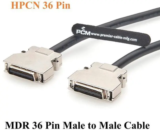 Alt view image 2 of 7 - HPCN 36 Pin MDR SCSI Cable HPCN36 Male to Male IDC Shielded Signal Cable Compatible with 10136-6000EC (2M/6.6FT)