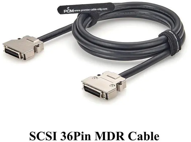 Alt view image 6 of 7 - HPCN 36 Pin MDR SCSI Cable HPCN36 Male to Male IDC Shielded Signal Cable Compatible with 10136-6000EC (2M/6.6FT)