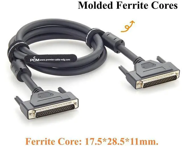Alt view image 5 of 7 - DB62 Male to Male Cable Compatible with PCL-10162 Series, High Density D-Sub 62 Pin Shielded DAQ I/O Signal Cable (2M/6.6FT)
