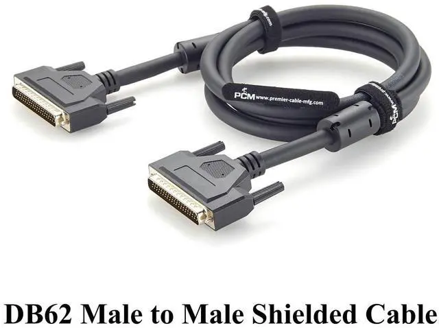 Alt view image 6 of 7 - DB62 Male to Male Cable Compatible with PCL-10162 Series, High Density D-Sub 62 Pin Shielded DAQ I/O Signal Cable (2M/6.6FT)
