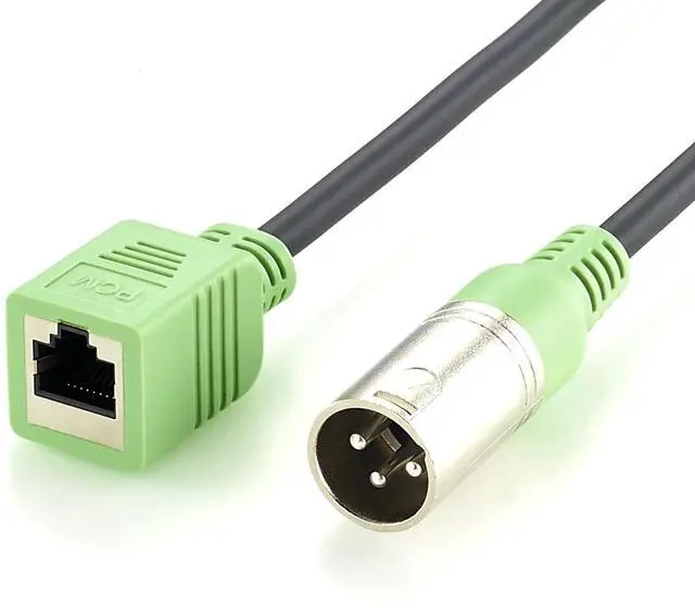 Main image of XLR 3 Pin Male to RJ45 Female Adapter Cable for Professional Audio, Mixer (Male, 21cm)
