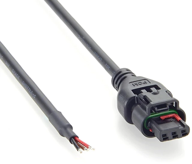 Main image of TE Connectivity 1488991-1 Automotive Sensor Cable Assembly MCON 1.2mm 3 Pin Waterproof Connector 3-Wire Car Wiring Harness for ECU, Engine Sensor, Vehicle Power, EV (1.5M/4.92FT)