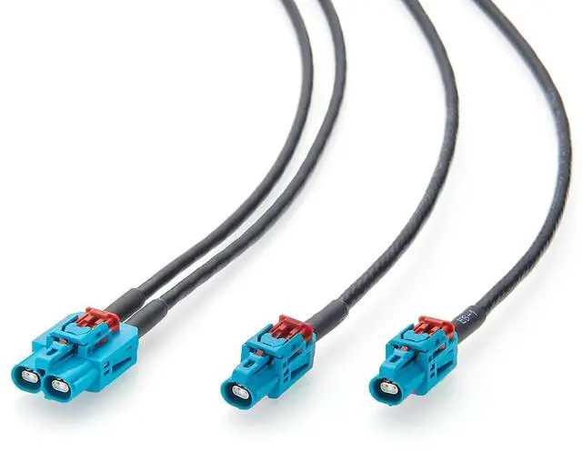 Main image of TE GEMnet Automotive Ethernet Splitter Cable GEMnet Dual Port to Single Port 10Gbps 100/1000BASE-T1 Vehicle Network Cable 1-2386612-4 to 1-2368022-4 for ECU, ADAS, Robotaxi, Telematics(2M/6.6FT)