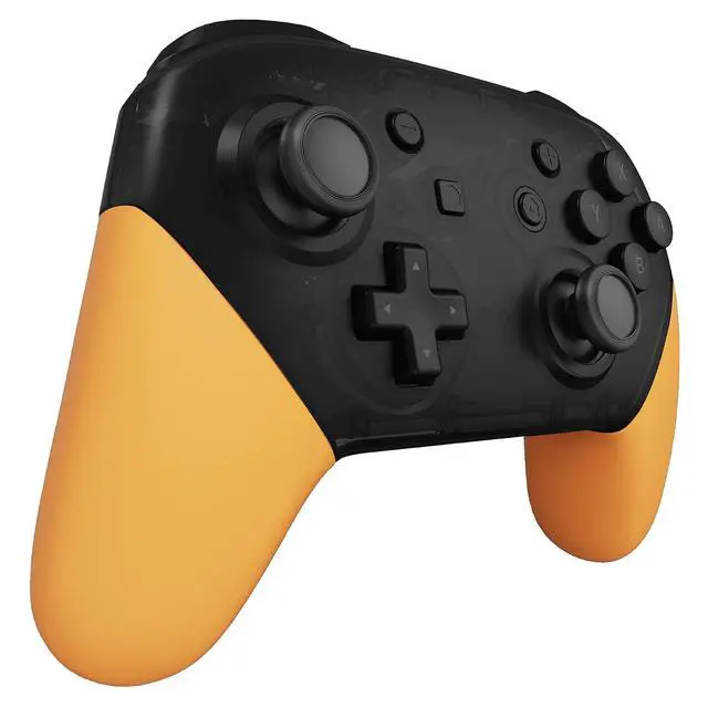 Alt view image 4 of 7 - Caution Yellow Replacement Handle Grips for Nintendo Switch Pro Controller, Soft Touch DIY Hand Grip Shell for Nintendo Switch Pro - Controller NOT Included @