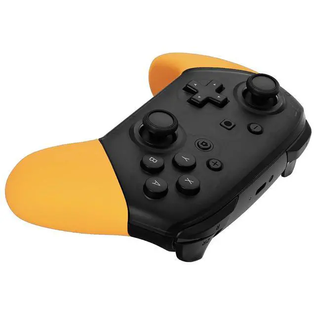 Alt view image 7 of 7 - Caution Yellow Replacement Handle Grips for Nintendo Switch Pro Controller, Soft Touch DIY Hand Grip Shell for Nintendo Switch Pro - Controller NOT Included @