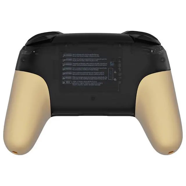 Alt view image 4 of 7 - Metallic Champagne Gold Replacement Handle Grips for Nintendo Switch Pro Controller, Soft Touch DIY Hand Grip Shell for Nintendo Switch Pro - Controller NOT Included @