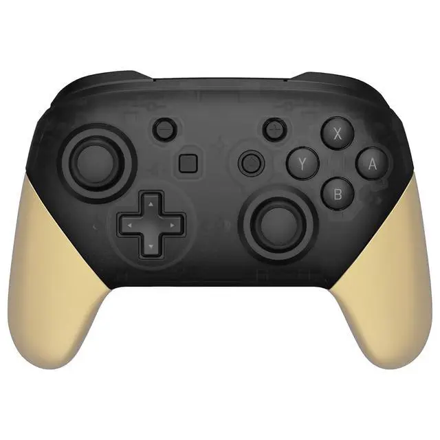 Alt view image 3 of 7 - Metallic Champagne Gold Replacement Handle Grips for Nintendo Switch Pro Controller, Soft Touch DIY Hand Grip Shell for Nintendo Switch Pro - Controller NOT Included @