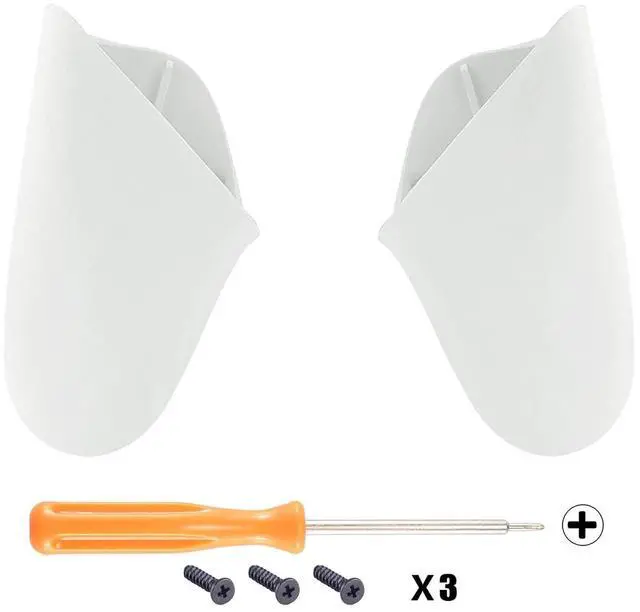 Alt view image 2 of 7 - White Replacement Handle Grips for Nintendo Switch Pro Controller, DIY Custom Hand Grip Shell for Nintendo Switch Pro - Controller NOT Included @