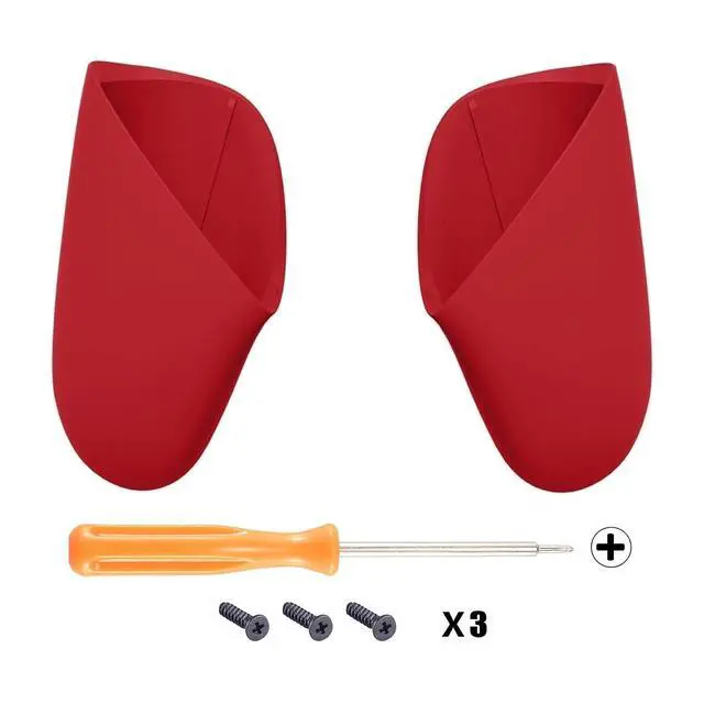Alt view image 2 of 7 - Passion Red Replacement Handle Grips for Nintendo Switch Pro Controller, Soft Touch DIY Hand Grip Shell for Nintendo Switch Pro - Controller NOT Included @
