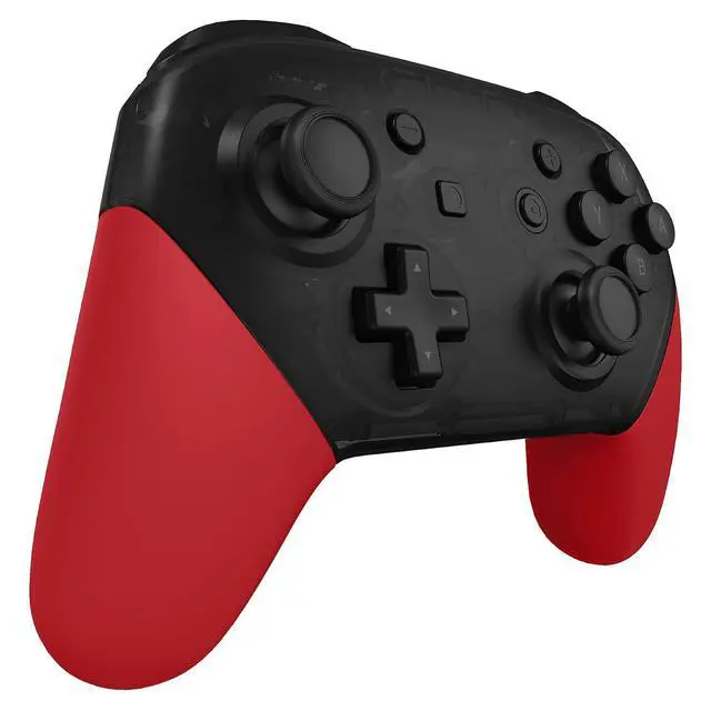 Alt view image 5 of 7 - Passion Red Replacement Handle Grips for Nintendo Switch Pro Controller, Soft Touch DIY Hand Grip Shell for Nintendo Switch Pro - Controller NOT Included @