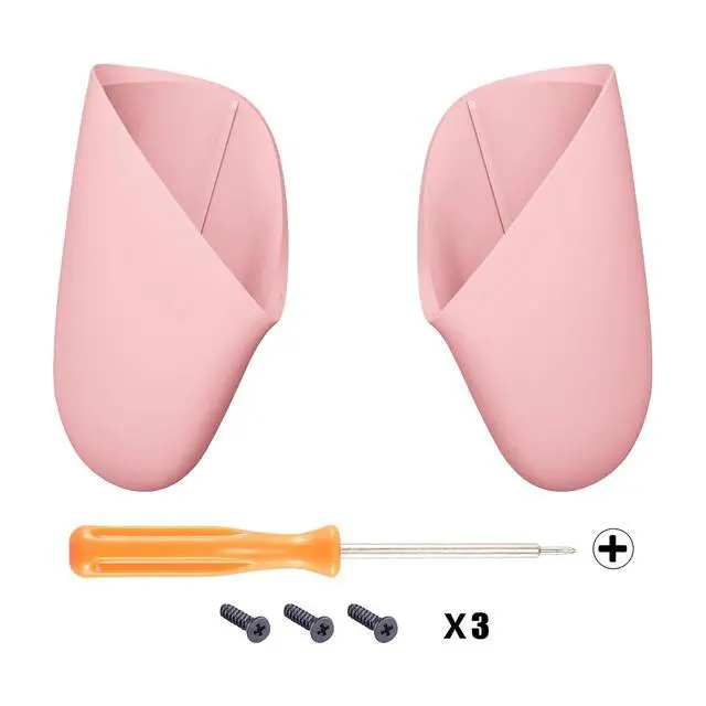 Alt view image 2 of 7 - Puffy Pink Replacement Handle Grips for Nintendo Switch Pro Controller, DIY Custom Hand Grip Shell for Nintendo Switch Pro - Controller NOT Included @
