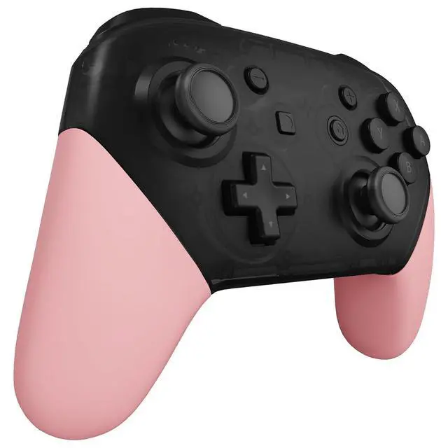 Alt view image 5 of 7 - Puffy Pink Replacement Handle Grips for Nintendo Switch Pro Controller, DIY Custom Hand Grip Shell for Nintendo Switch Pro - Controller NOT Included @