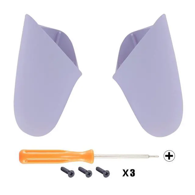 Alt view image 2 of 7 - Light Violet Replacement Handle Grips for Nintendo Switch Pro Controller, DIY Custom Hand Grip Shell for Nintendo Switch Pro - Controller NOT Included @