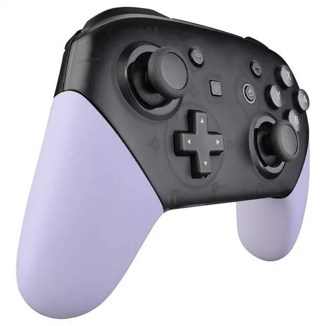 Alt view image 4 of 7 - Light Violet Replacement Handle Grips for Nintendo Switch Pro Controller, DIY Custom Hand Grip Shell for Nintendo Switch Pro - Controller NOT Included @