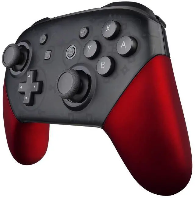Main image of Red Replacement Handle Grips for Nintendo Switch Pro Controller, Soft Touch DIY Hand Grip Shell for Nintendo Switch Pro - Controller NOT Included @