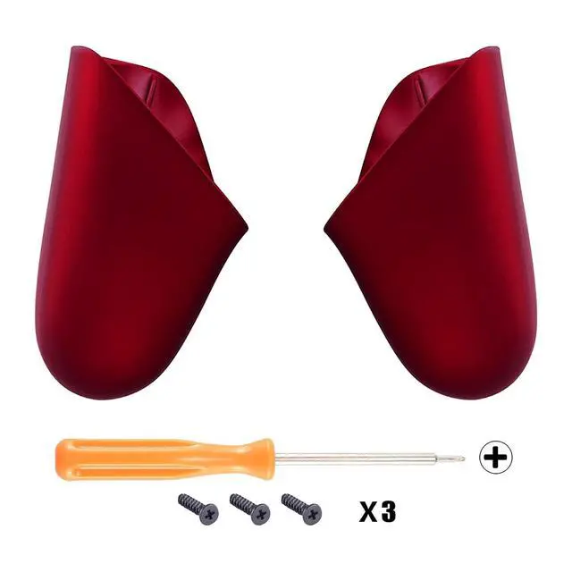 Alt view image 2 of 7 - Red Replacement Handle Grips for Nintendo Switch Pro Controller, Soft Touch DIY Hand Grip Shell for Nintendo Switch Pro - Controller NOT Included @