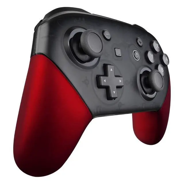 Alt view image 4 of 7 - Red Replacement Handle Grips for Nintendo Switch Pro Controller, Soft Touch DIY Hand Grip Shell for Nintendo Switch Pro - Controller NOT Included @