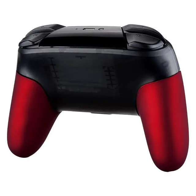 Alt view image 5 of 7 - Red Replacement Handle Grips for Nintendo Switch Pro Controller, Soft Touch DIY Hand Grip Shell for Nintendo Switch Pro - Controller NOT Included @