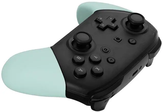 Alt view image 7 of 7 - Light Cyan Replacement Handle Grips for Nintendo Switch Pro Controller, DIY Custom Hand Grip Shell for Nintendo Switch Pro Controller - Controller NOT Included @
