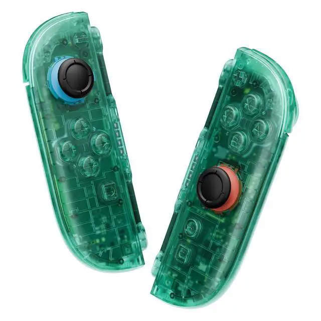 Main image of DIY Replacement Shell Buttons for Joycon 2, Custom Full Set Housing Case + Decorative Strips + Middle Bracket + Buttons for Nintendo Switch 2 Controller - Deluxe Version - Emerald Green @