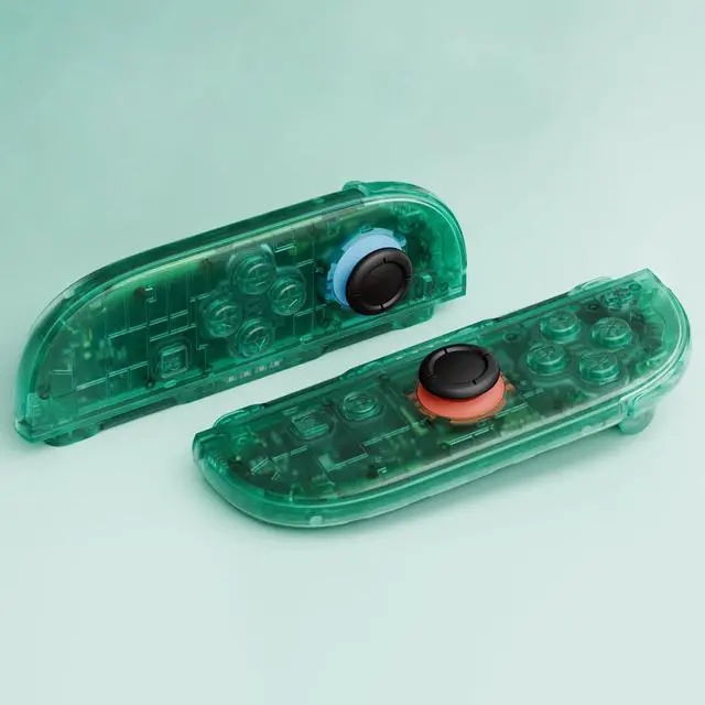Alt view image 4 of 7 - DIY Replacement Shell Buttons for Joycon 2, Custom Full Set Housing Case + Decorative Strips + Middle Bracket + Buttons for Nintendo Switch 2 Controller - Deluxe Version - Emerald Green @