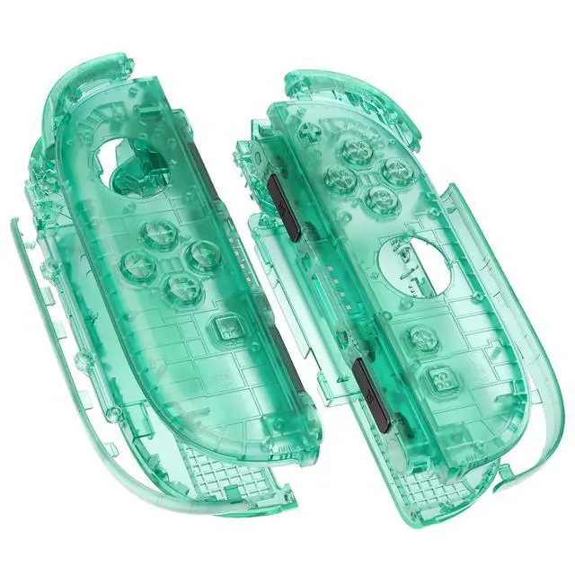 Alt view image 2 of 7 - DIY Replacement Shell Buttons for Joycon 2, Custom Full Set Housing Case + Decorative Strips + Middle Bracket + Buttons for Nintendo Switch 2 Controller - Deluxe Version - Emerald Green @