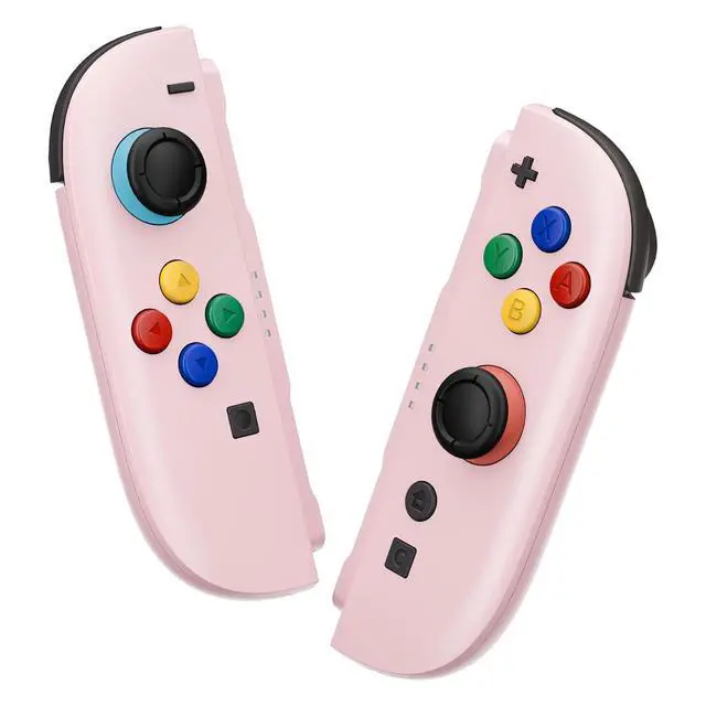 Alt view image 2 of 7 - Deluxe Version Replacement Shell Buttons + 3D Joystick for Nintendo Switch 2 JoyCon - Cherry Blossoms Pink @