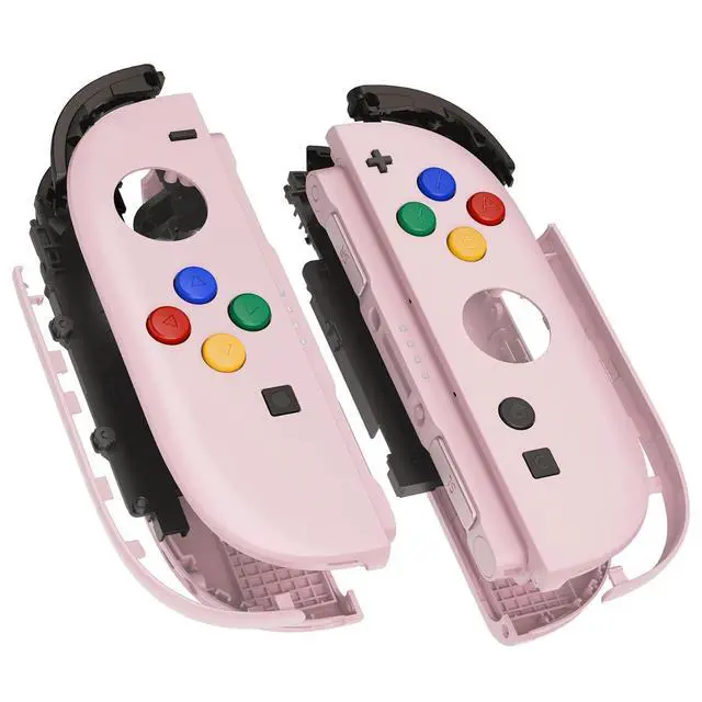 Alt view image 4 of 7 - Deluxe Version Replacement Shell Buttons + 3D Joystick for Nintendo Switch 2 JoyCon - Cherry Blossoms Pink @