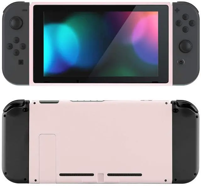 Main image of Cherry Blossoms Pink Soft Touch Grip Faceplate Backplate DIY Replacement Housing Shell Case for Nintendo Switch Console with Kickstand JoyCon Console NOT Included @