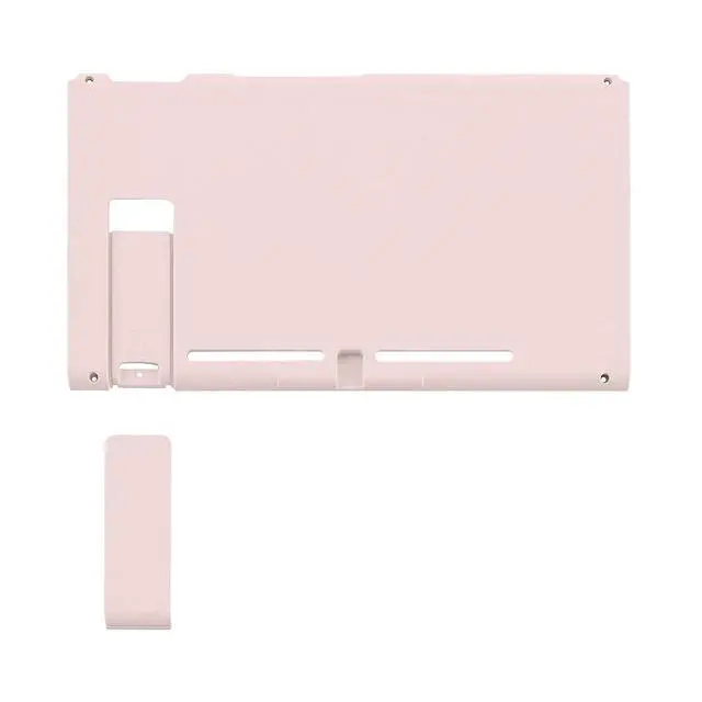 Alt view image 3 of 7 - Cherry Blossoms Pink Soft Touch Grip Faceplate Backplate DIY Replacement Housing Shell Case for Nintendo Switch Console with Kickstand JoyCon Console NOT Included @