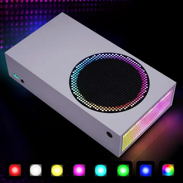Alt view image 3 of 7 - RGB LED Light Strip for Xbox Series S Console Fan Vent, 39 Effects Multi Color Changing Flexible Tape Light Strip Kit for Xbox Series S Console with IR Remote, DIY Decoration Accessories @