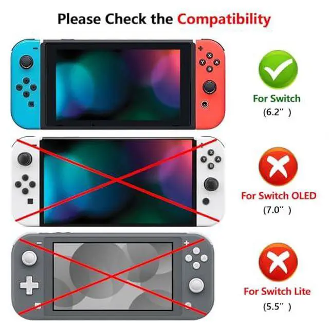 Alt view image 5 of 7 - Colorful Border Screen Protector + Back Plate + NS Joycon Handheld Controller Housing Buttons for Nintendo Switch, DIY Replacement Shell for Nintendo Switch - Cherry Blossoms Pink @