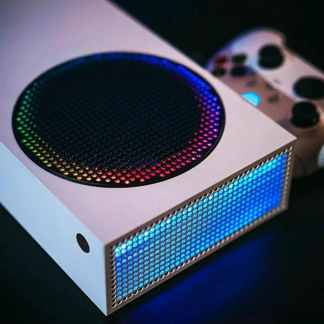 Alt view image 5 of 7 - RGB LED Light Strip for Xbox Series S Console Fan Vent, 39 Effects Multi Color Changing Flexible Tape Light Strip Kit for Xbox Series S Console with IR Remote, DIY Decoration Accessories @