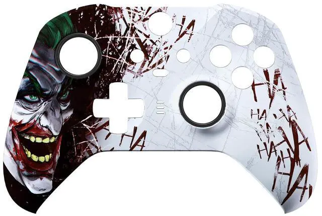 Alt view image 5 of 7 - Clown Hahaha Patterned Faceplate Shell + White Bottom Shell for Xbox Elite Series 2, Elite Series 2 Core Controller @