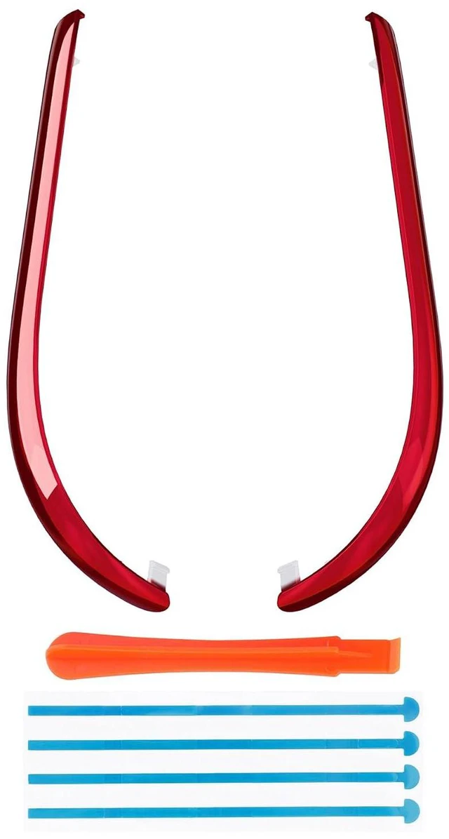 Alt view image 2 of 7 - Replacement Decorative Strips for Joycon 2, Custom DIY Decoration Strip Side Housing Trim Shell with Prying Stick for Nintendo Switch 2 Controller - Chrome Red @