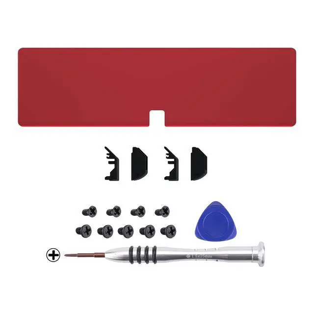 Alt view image 3 of 7 - Vampire Red Soft Touch Replacement Metal Kickstand for Nintendo Switch OLED Console, Metal Back Bracket Holder Kick Stand for Nintendo Switch OLED - Console NOT Included @