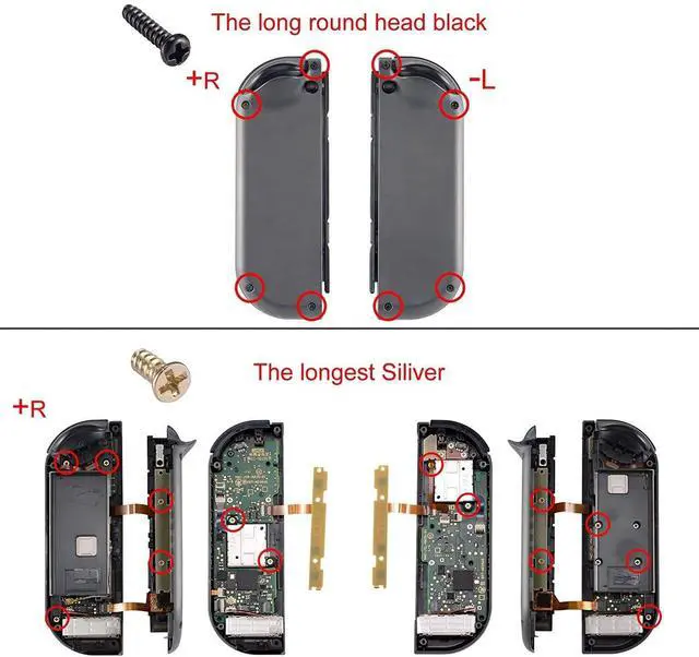 Alt view image 3 of 7 - Cross Screwdriver Tri-Wing Screwdrivers Kit, Assemble Disassemble Tools Set with Springs and Tweezers Screws for NS Switch Console Joy Con @