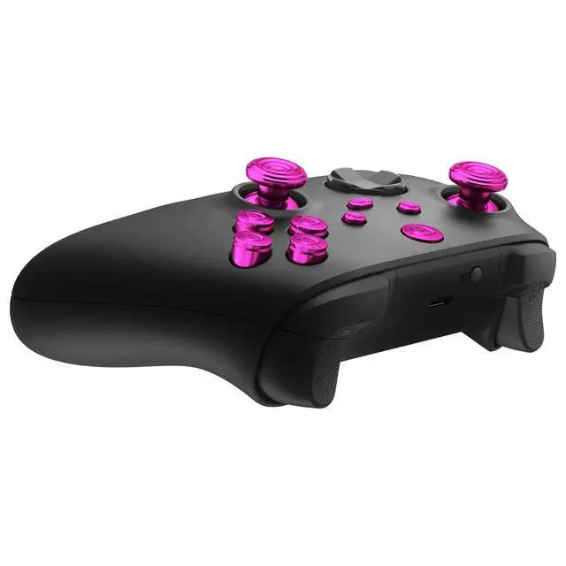 Alt view image 7 of 7 - Metal Purple Buttons for Xbox Core Wireless Controller, 9 in 1 Custom Accessories Aluminum Alloy Dpad ABXY Start Back Share Home Keys Replacement Parts for Xbox Series X & S Controller @