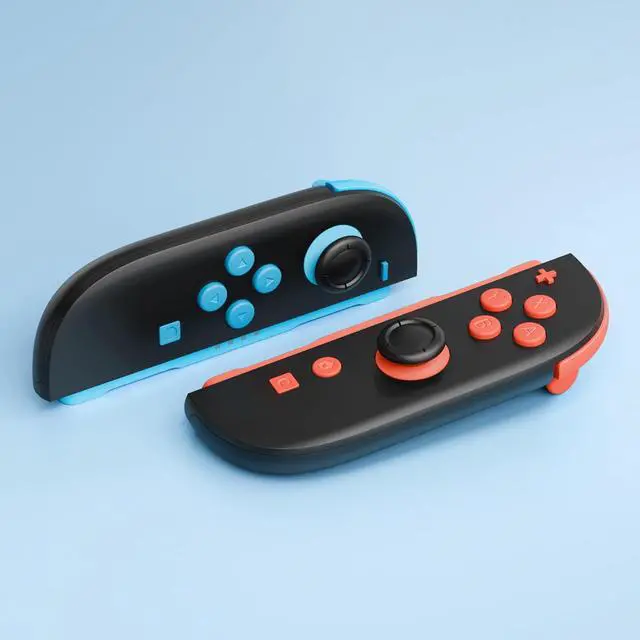 Alt view image 4 of 7 - DIY Replacement Full Set Buttons for Joycon 2, Custom ABXY Direction Keys Dpad + - C Home Capture Release L R ZR ZL Trigger Buttons for Nintendo Switch 2 Controller - Blue & Orange @
