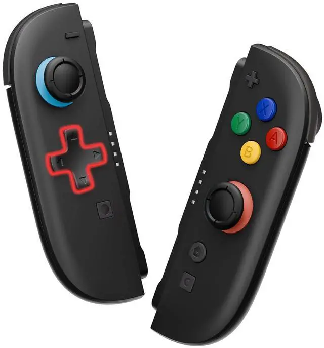 Main image of DIY Replacement Shell (D-Pad Ver) Buttons for Joycon 2, Custom Full Set Housing + Decorative Strips + Middle Bracket + Buttons for Nintendo Switch 2 Controller - Deluxe Version - Black @