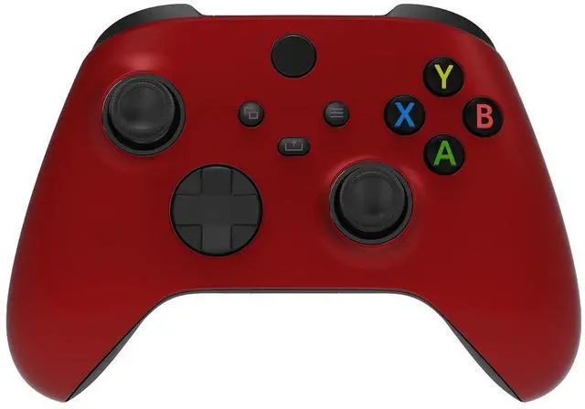 Alt view image 6 of 7 - FaceMag Magnetic Front Shell for Xbox Series X & S Controller, Replacement Parts Accessores Soft Touch Grip Faceplate for Xbox Core Wireless Controller - Scarlet Red @