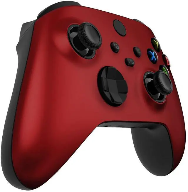 Alt view image 7 of 7 - FaceMag Magnetic Front Shell for Xbox Series X & S Controller, Replacement Parts Accessores Soft Touch Grip Faceplate for Xbox Core Wireless Controller - Scarlet Red @