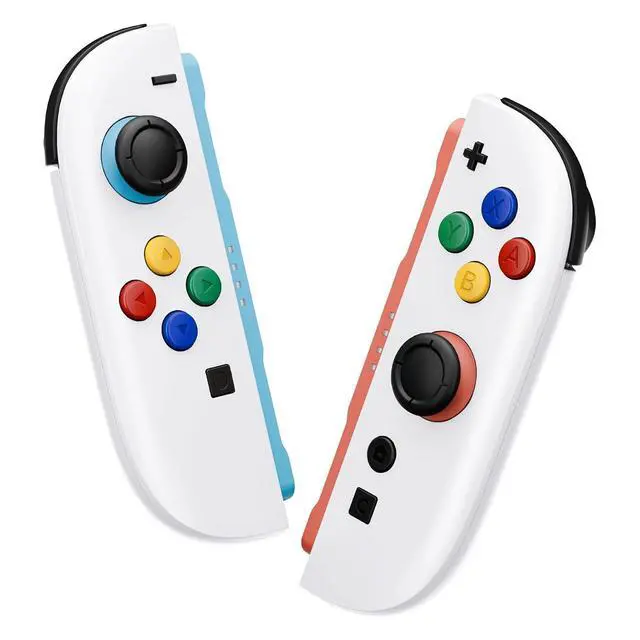 Alt view image 3 of 7 - Essence Version Replacement Shell Buttons + 3D Joystick for Nintendo Switch 2 JoyCon - White @