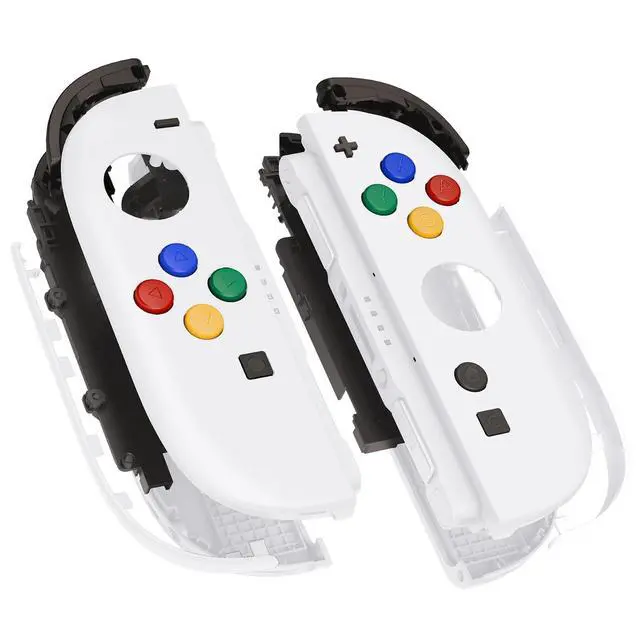Alt view image 3 of 7 - Deluxe Version Replacement Shell Buttons + 3D Joystick for Nintendo Switch 2 JoyCon - White @