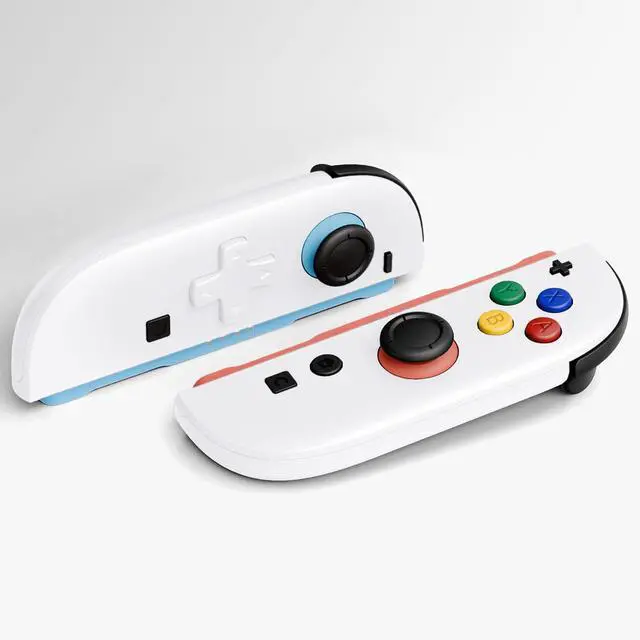 Alt view image 3 of 7 - Essence Version Replacement D-Pad Shell Buttons + 3D Joystick for Nintendo Switch 2 JoyCon - White @