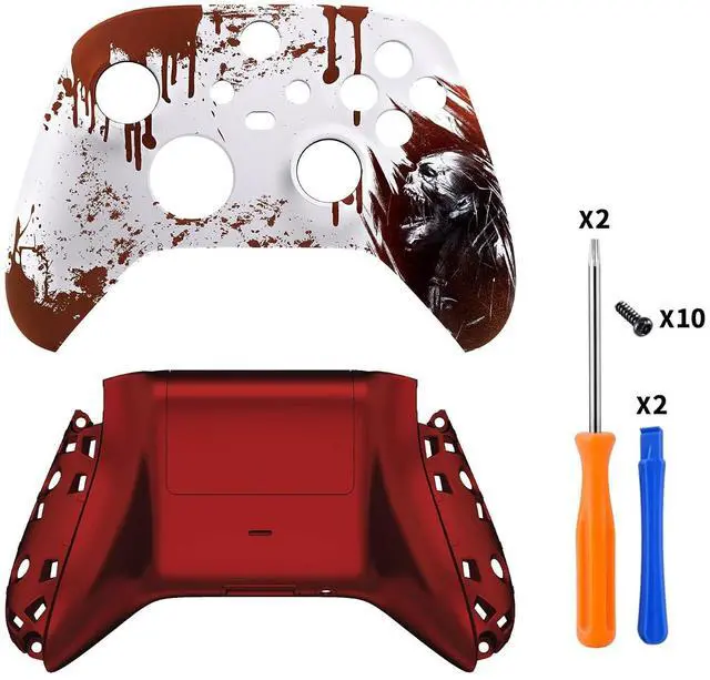 Main image of Custom Blood Zombie Patterned Shell for Xbox Series X|S + Bottom Shell for Xbox Series X/S Controller @