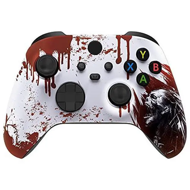 Alt view image 2 of 7 - Custom Blood Zombie Patterned Shell for Xbox Series X|S + Bottom Shell for Xbox Series X/S Controller @