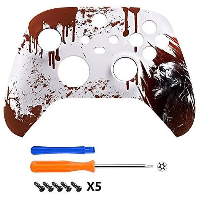 Alt view image 4 of 7 - Custom Blood Zombie Patterned Shell for Xbox Series X|S + Bottom Shell for Xbox Series X/S Controller @