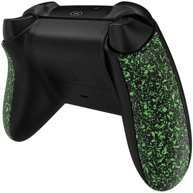 Main image of Grip Cover for Xbox Series X & S Controller, Textured Green Non-Slip Back Panels Accessories, Replacement Side Rails Shell for Xbox Wireless Controller - Controller Not Included @